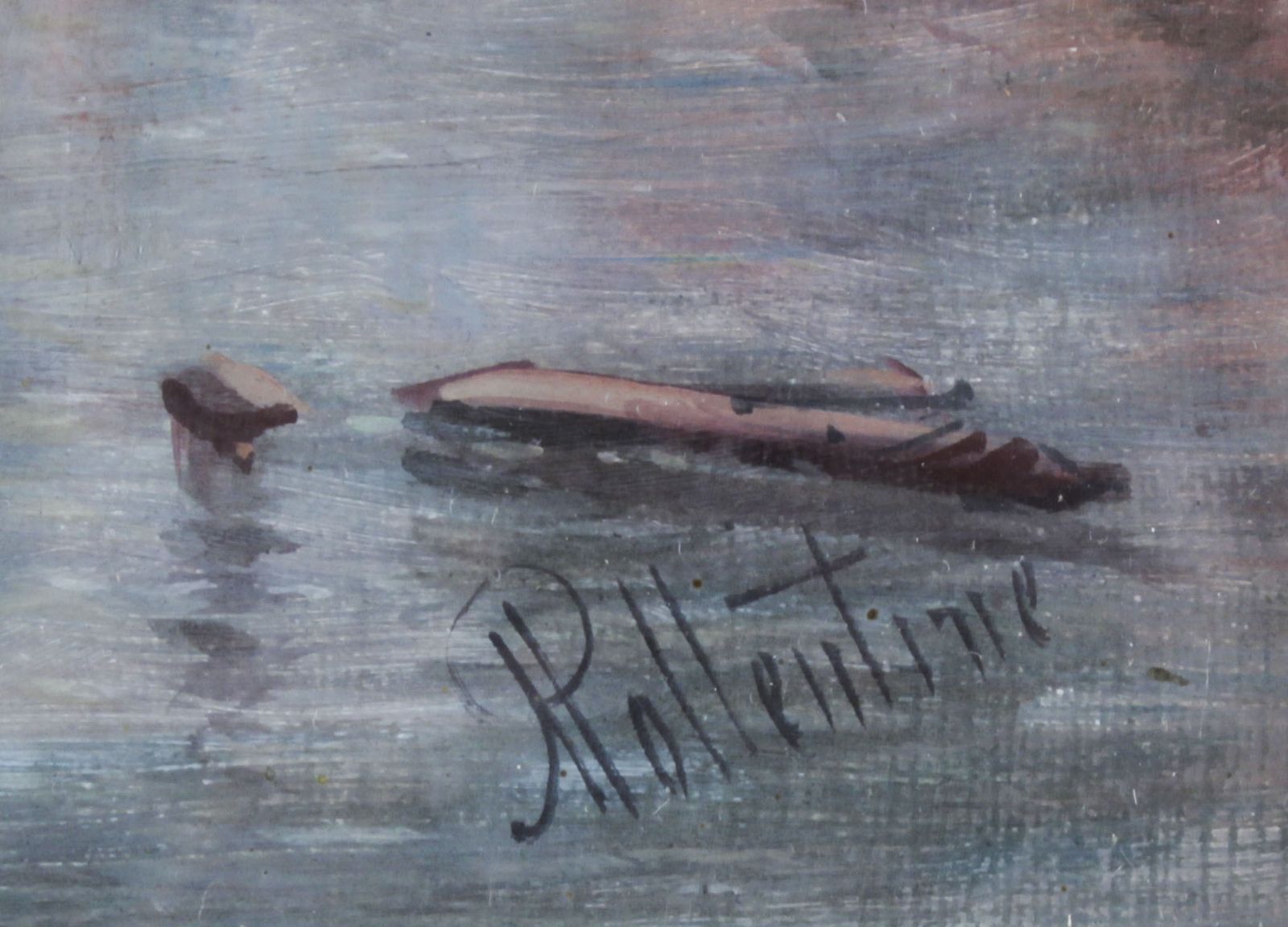 Antique Oil On Canvas Painting Of  Venice By Alfred Pollentine 19th Century photo 2250.0