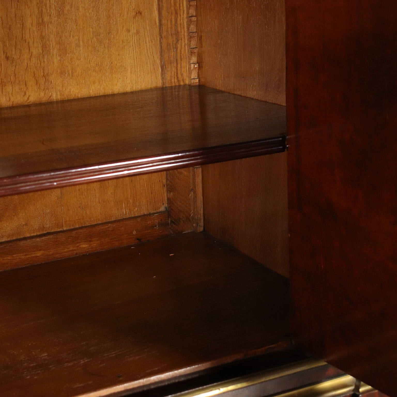 photo furniture Bookcase Empire Mahogany Veneer Sessile Oak France Early 19th Century.