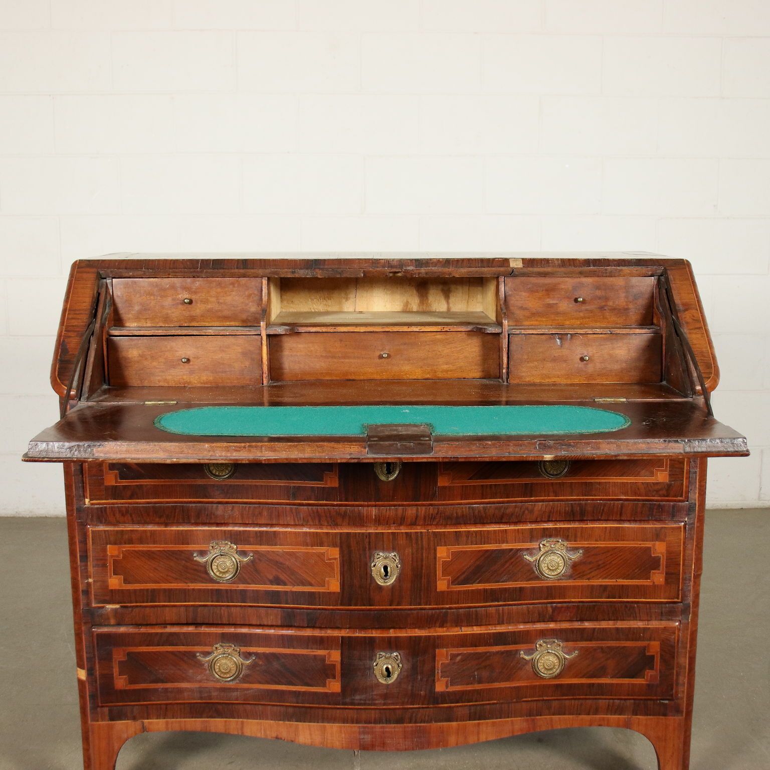 Piedmontese Drop Leaf Secretaire Italy 18th Century photo vinterior
