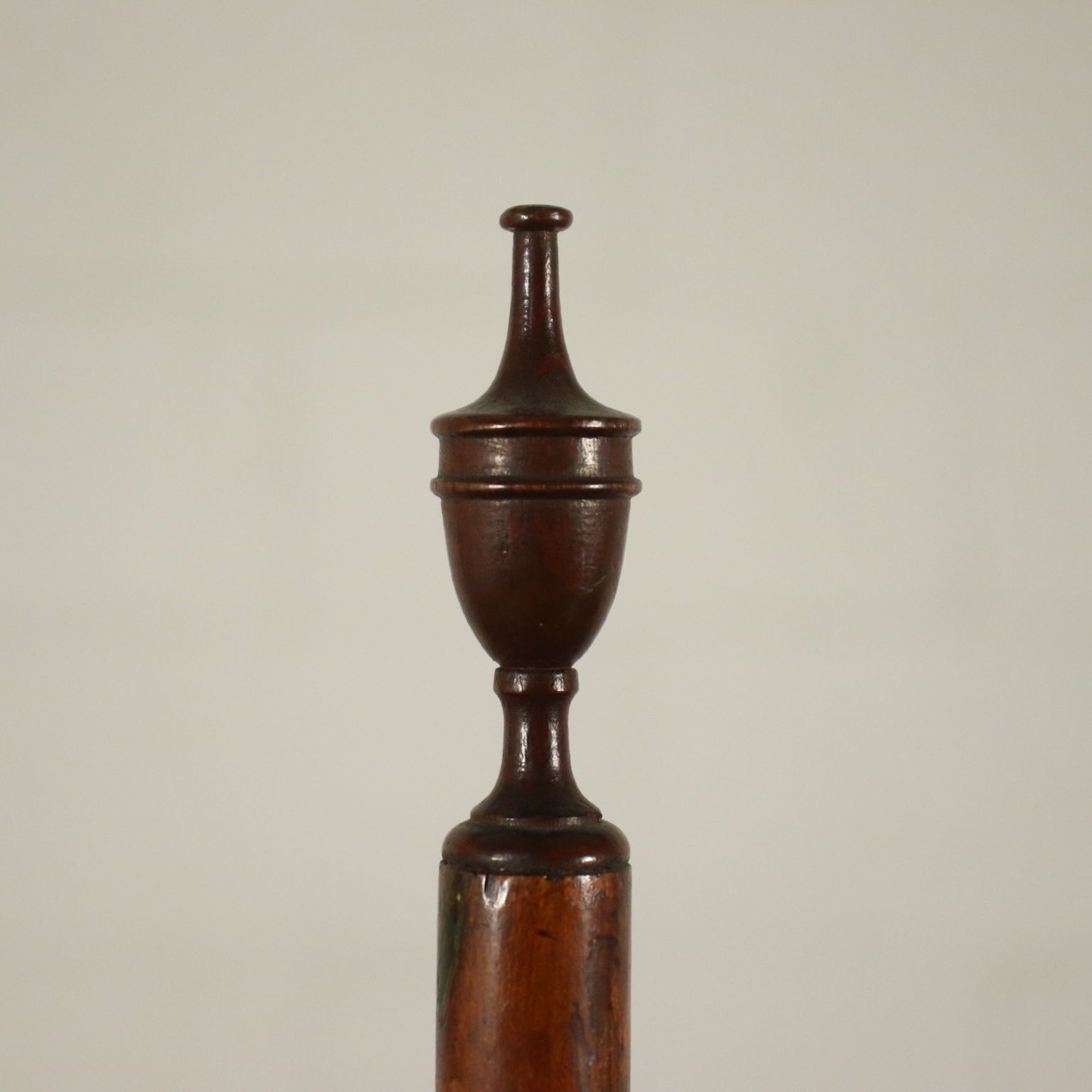 Pair Of George IV Screen Poles Satinwood Fabric England 19th Century photo 1480.0