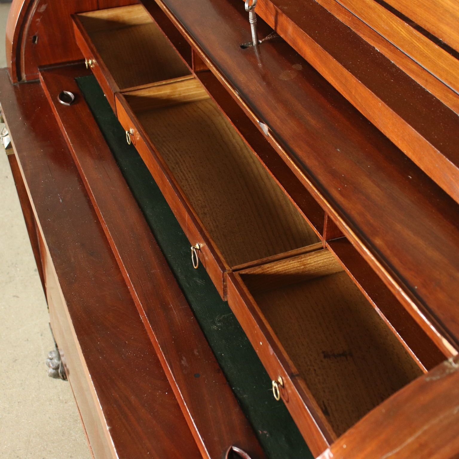 photo for sale Empire Desk Chestnut Mahogany Italy XIX Century