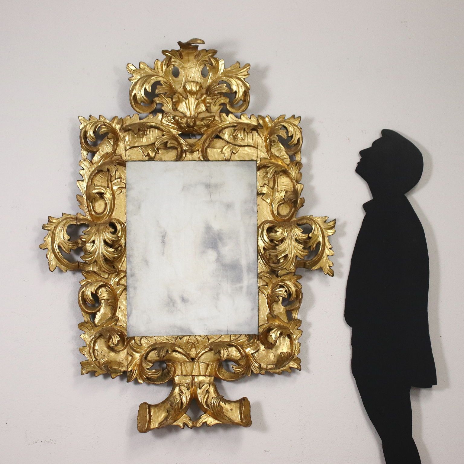 Baroque Mirror Wood Italy XVII XVIII Century photo furniture