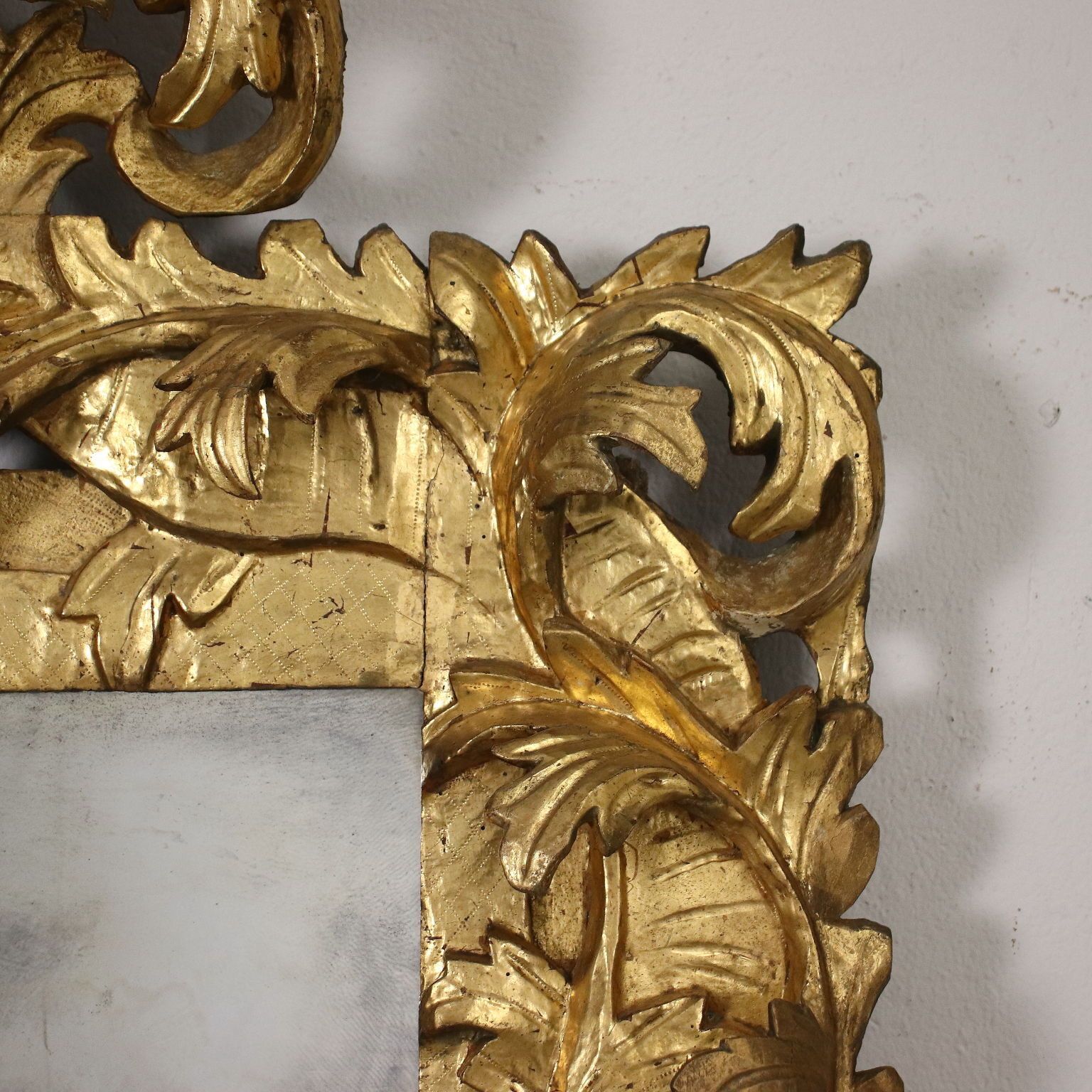 Baroque Mirror Wood Italy XVII XVIII Century photo 4930.0