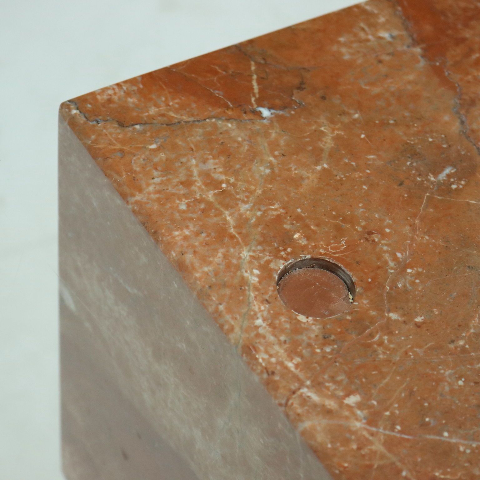 Vintage Coffee Table Marble Glass Italy 1980s 1990s photo vintage