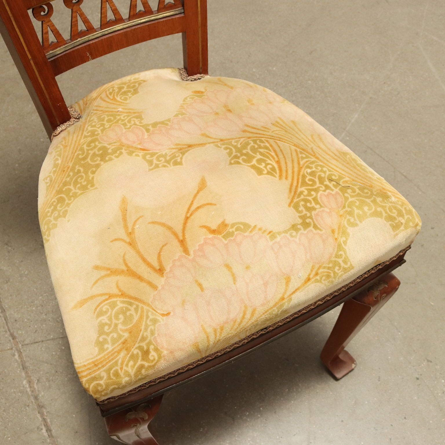 Group Of Chairs And Armchairs Art Nouveau Italy XIX Century photo vintage