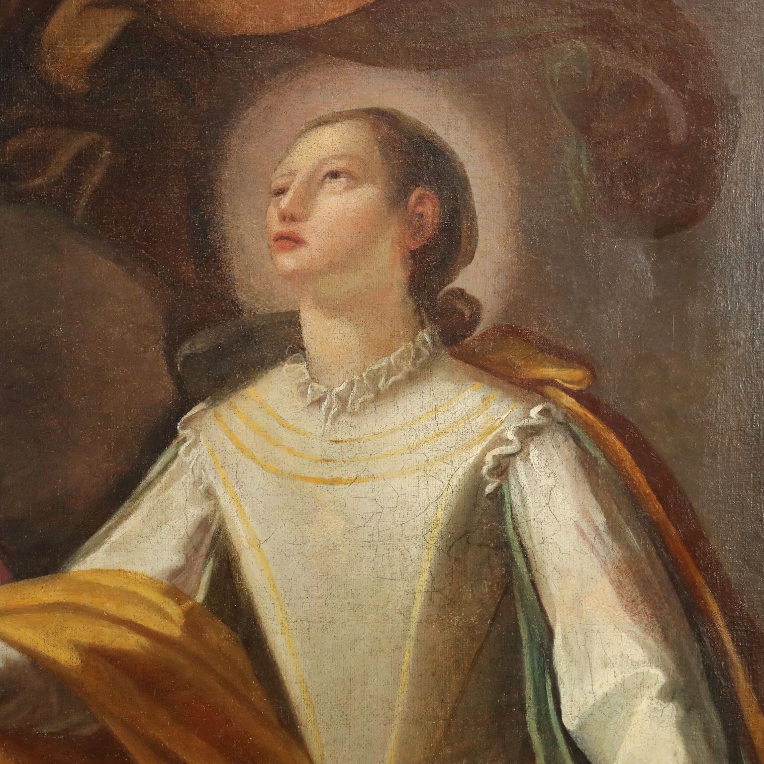Religious Subject Oil On Canvas Italy XVII XVIII Century photo vinterior