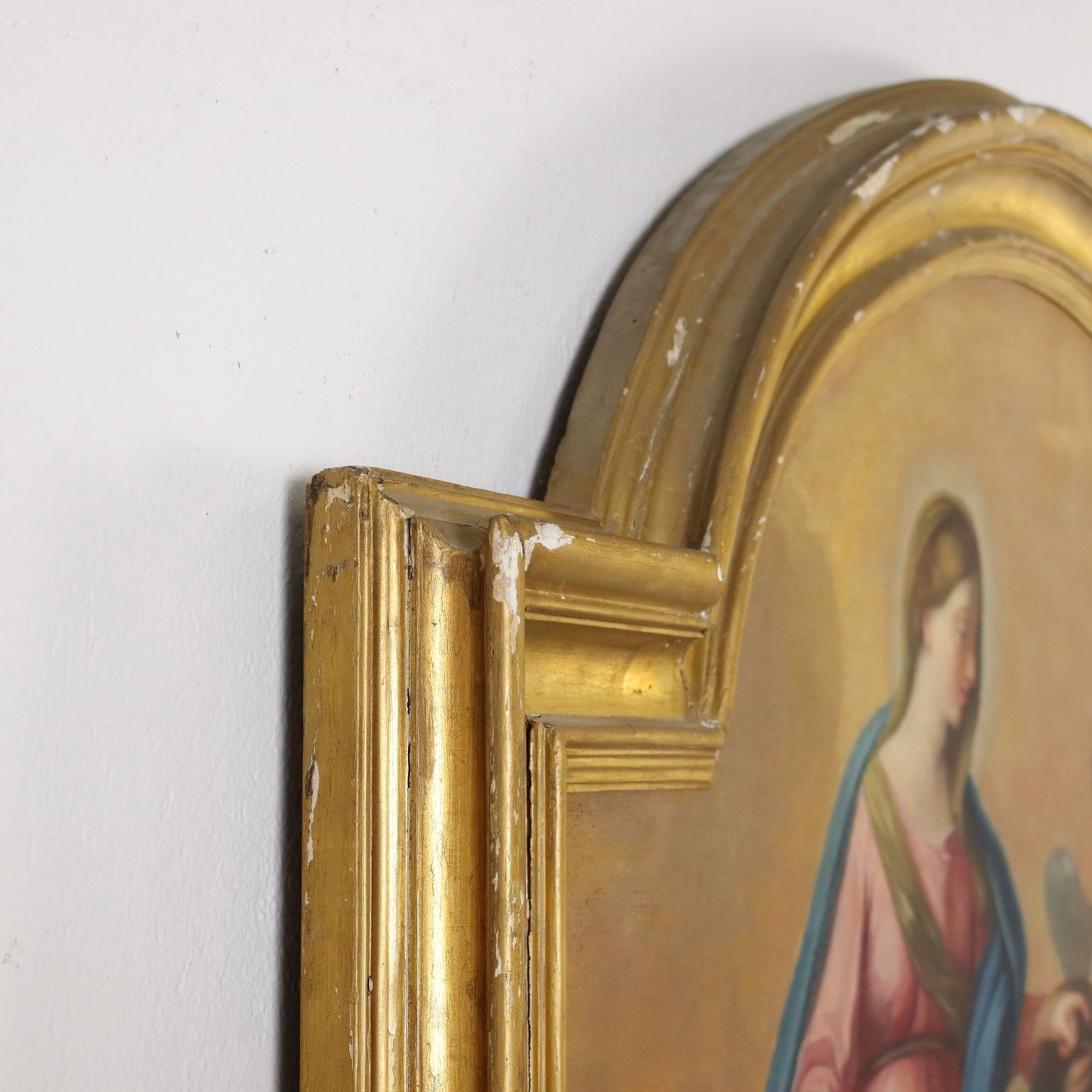 Art Religious Subject Oil On Canvas Italy XVII XVIII Century photo