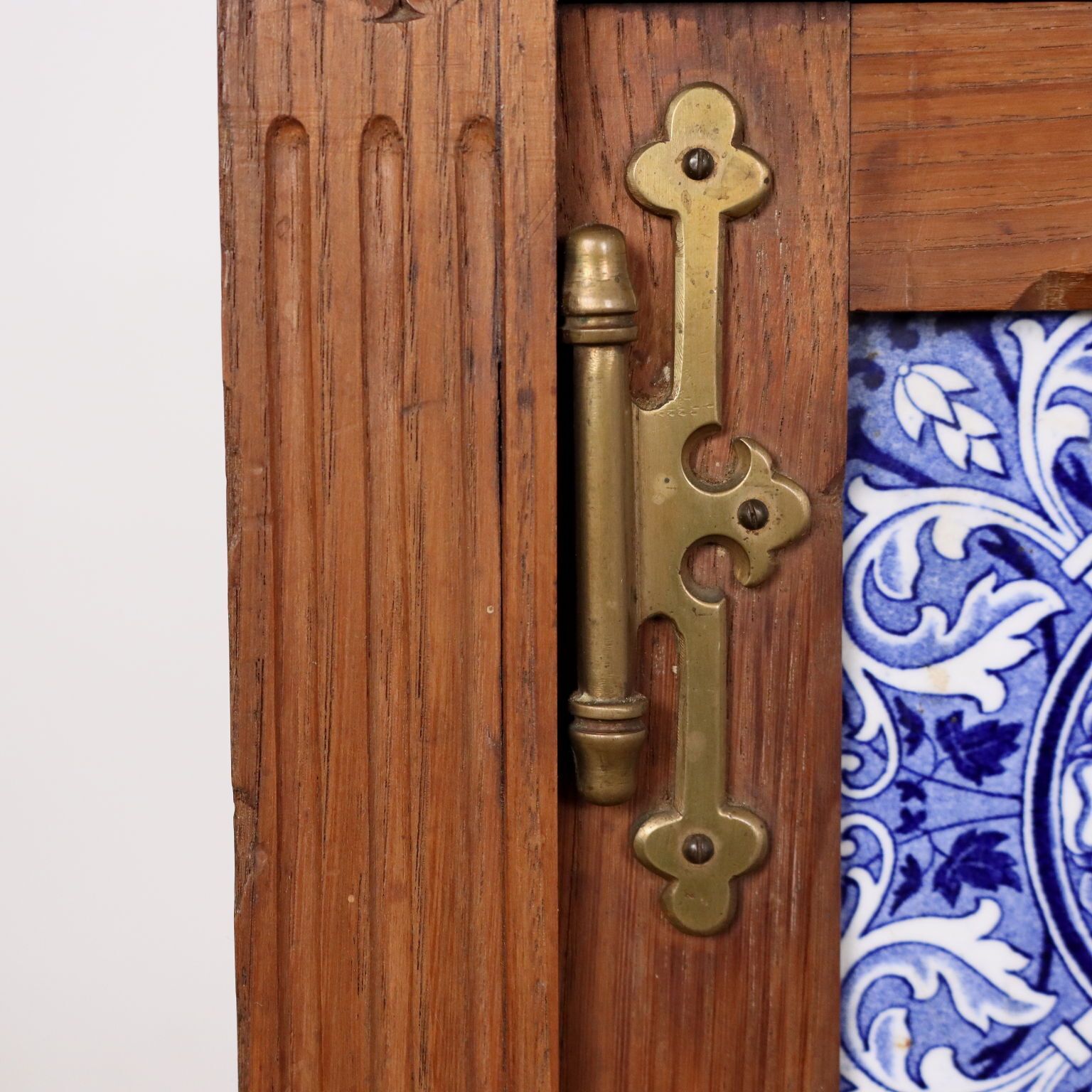 Cupboard Art Nouveau Oak 2 Drawers XX Century photo vintage