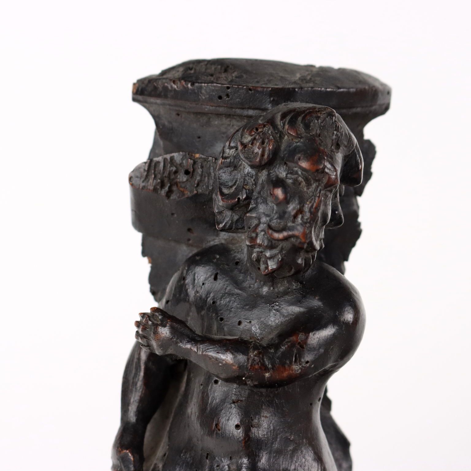 Antique Mannerist Sculpture Wood Italy XVI XVII Century photo for sale