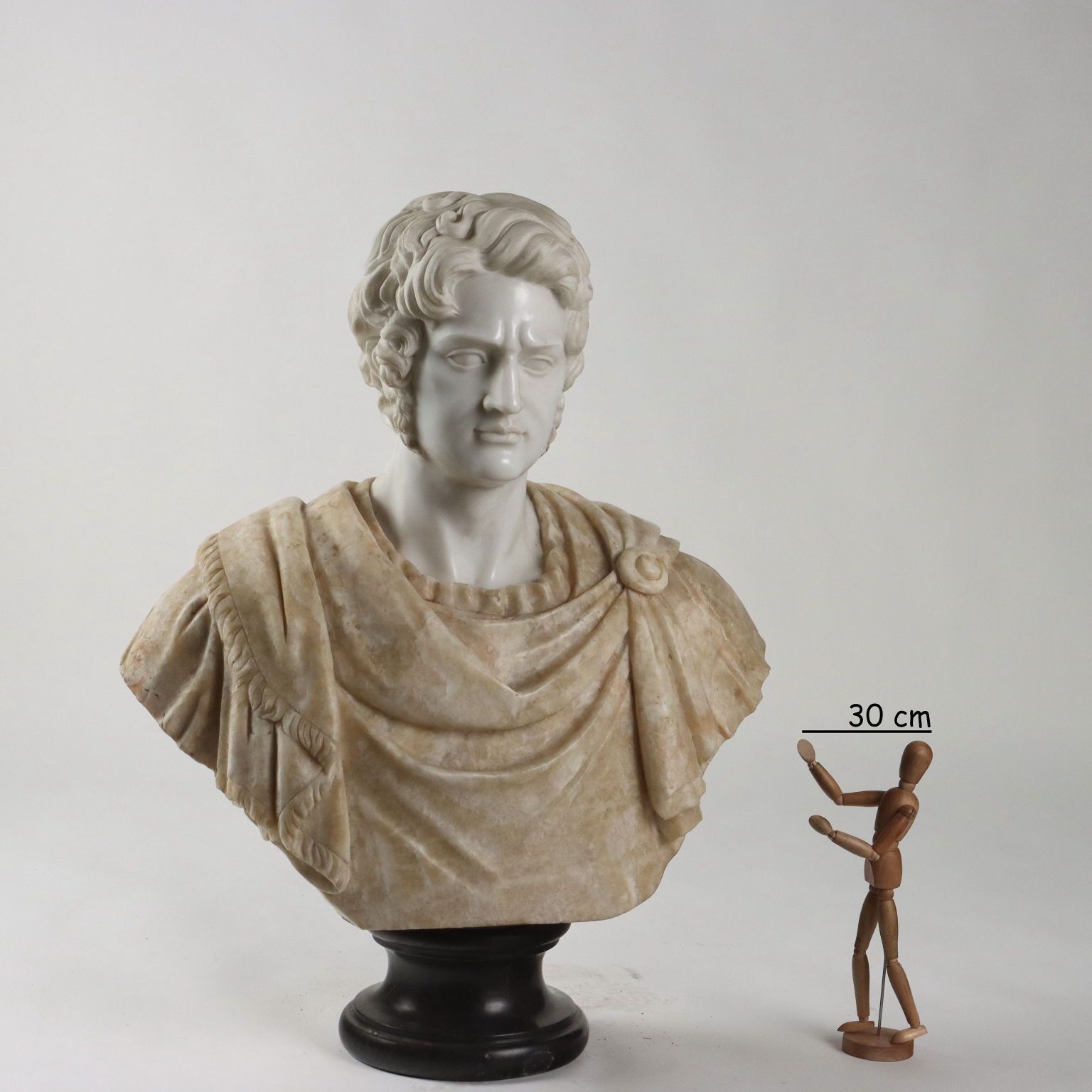 Bust Of A Roman Emperor White Marble Italy XX Century photo furniture