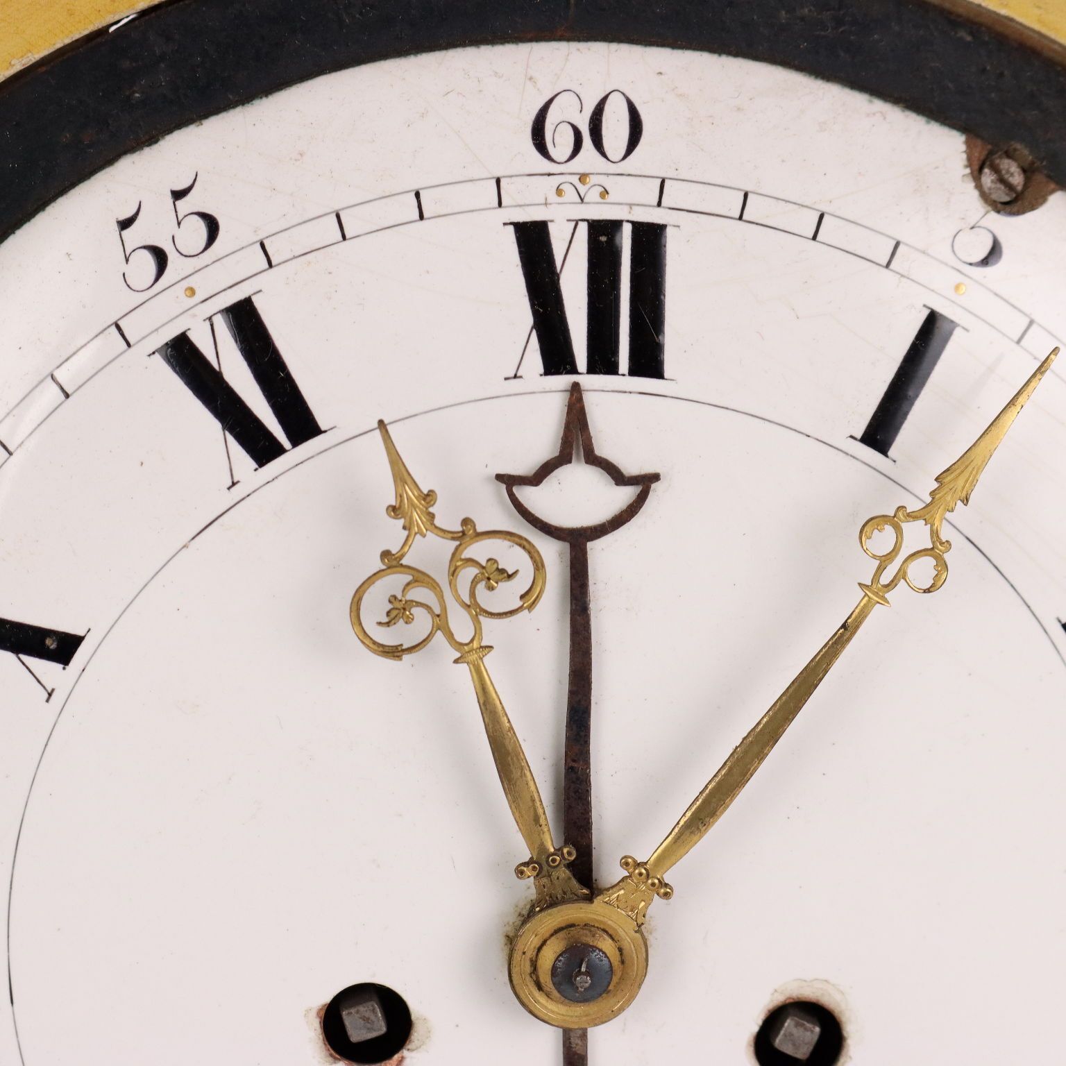 Antique Pendulum Clock Wood Decorations France XVIII Century photo 2230.0