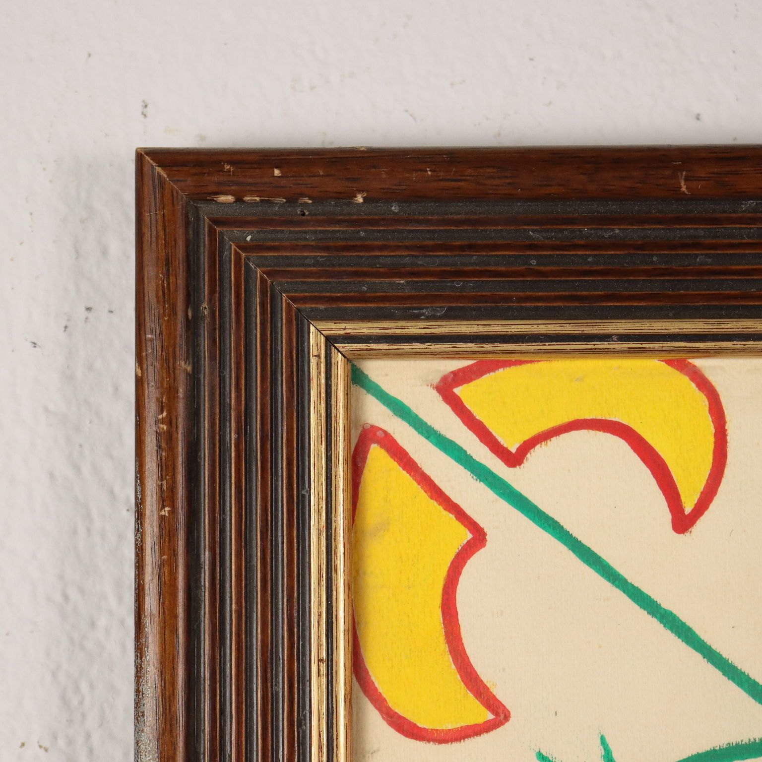 Drawings By Jean Cocteau Gouache On Paper Framed XX Century photo vinterior