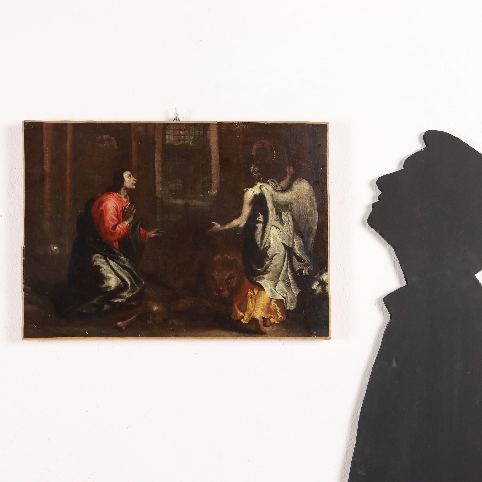 Painting Daniel In The Lion's Dem Oil On Canvas XVII Century photo furniture