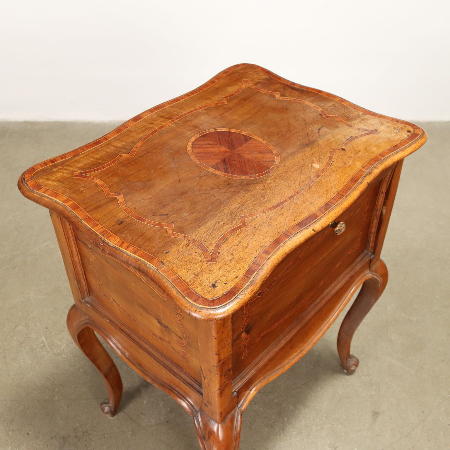 photo for sale Antique Bedside Tables Baroque Style Italy Mid XVIII Century