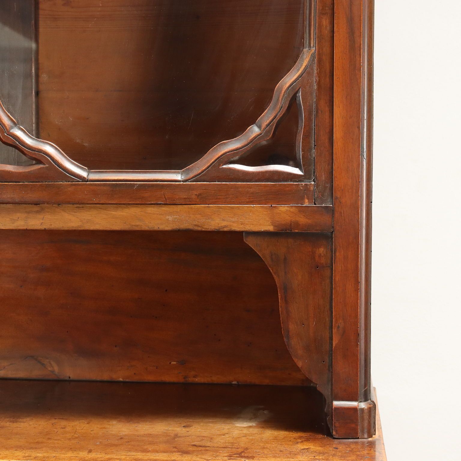 Antique Double Top Showcase With Drawers Walnut Italy XX Century photo vintage