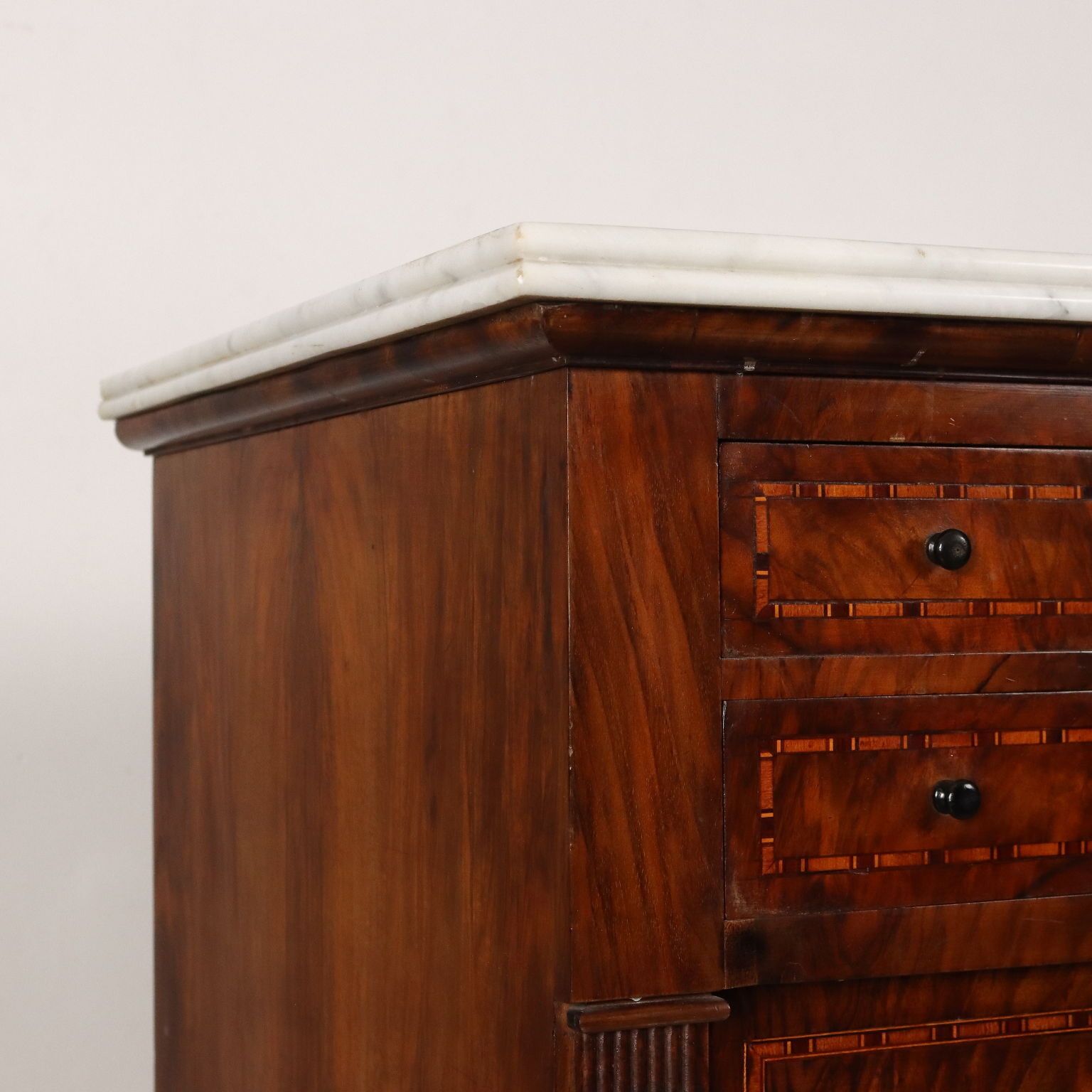 Antique Cupboard Walnut Eastern Europe XIX Century photo Furniture