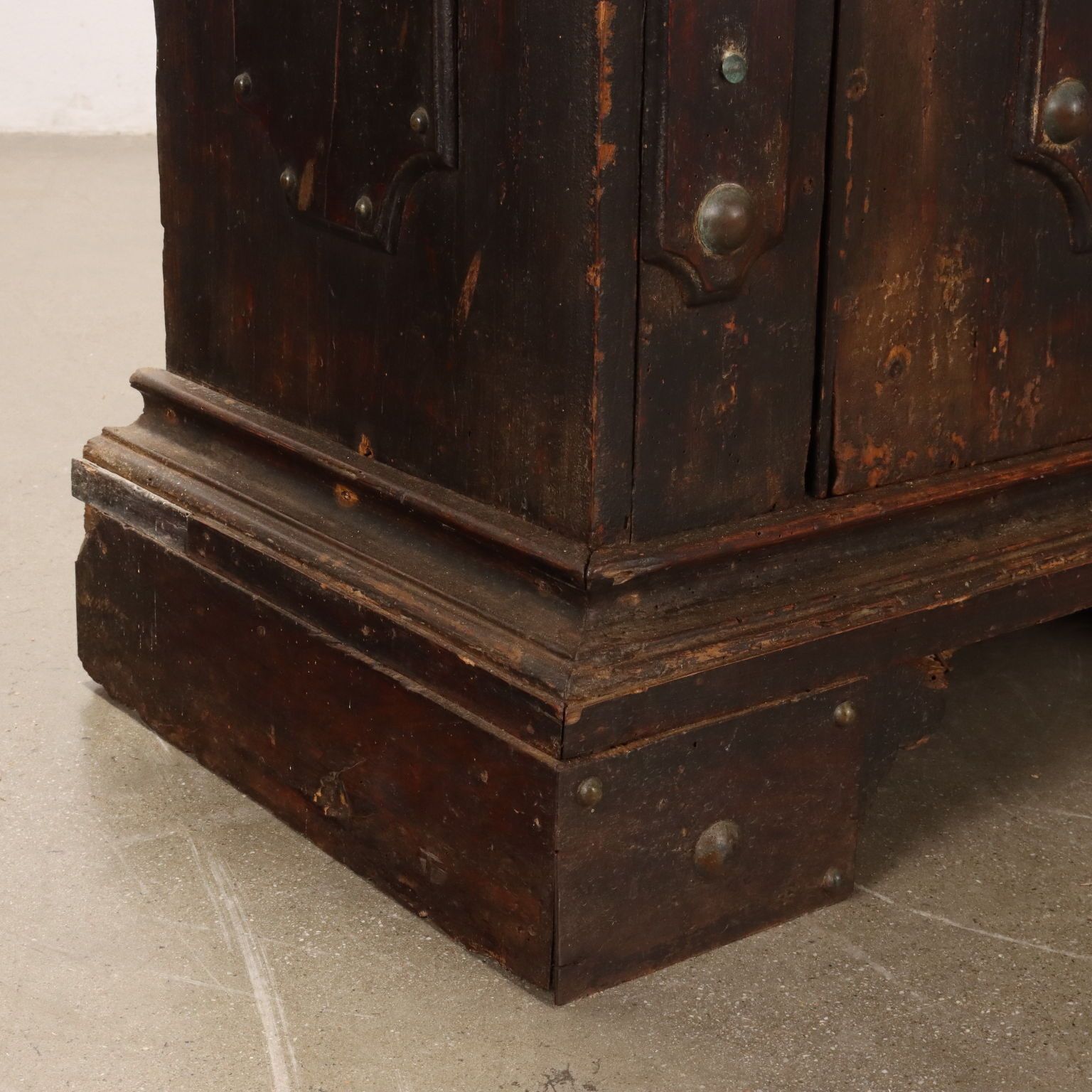 Antique Neo Baroque Cupboard Silver Fir Italy XIX Century photo vintage