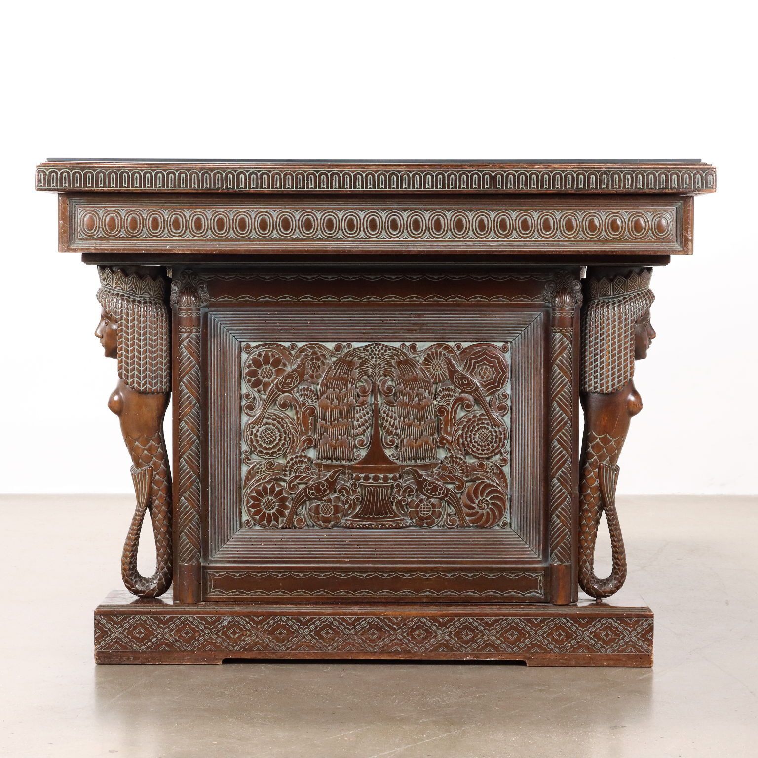 Antique Table Rino Galbiati Ethnic Style Italy XX Century photo for sale