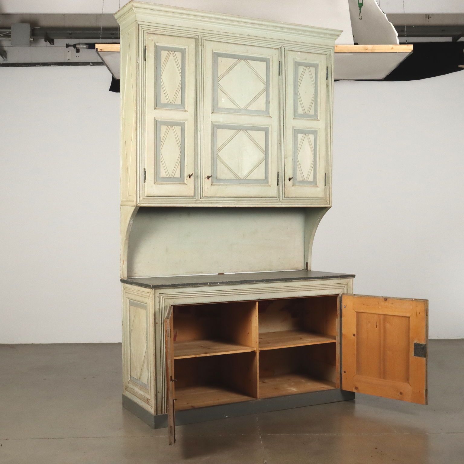 Antique Cupboard Neo Classical Lacquered Fir Italy XVIII Century photo for sale