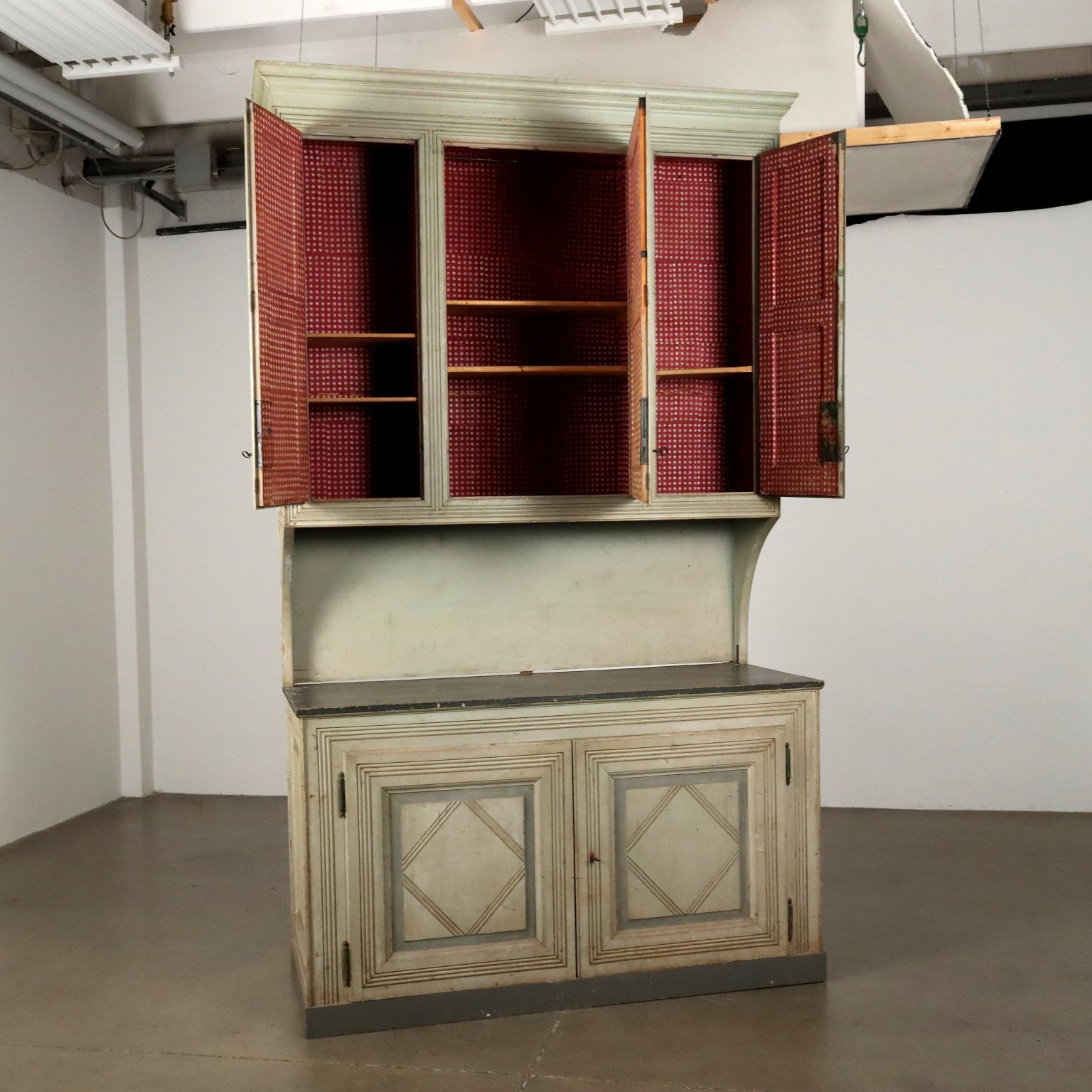 Antique Cupboard Neo Classical Lacquered Fir Italy XVIII Century photo Furniture