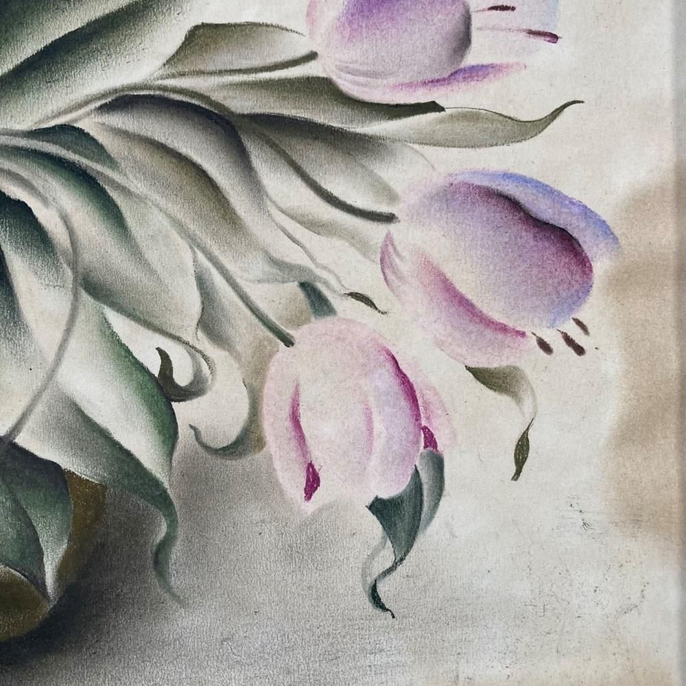 'Pink Tulips'   Still Life Painting By Frederick Roberts Johnson photo buy