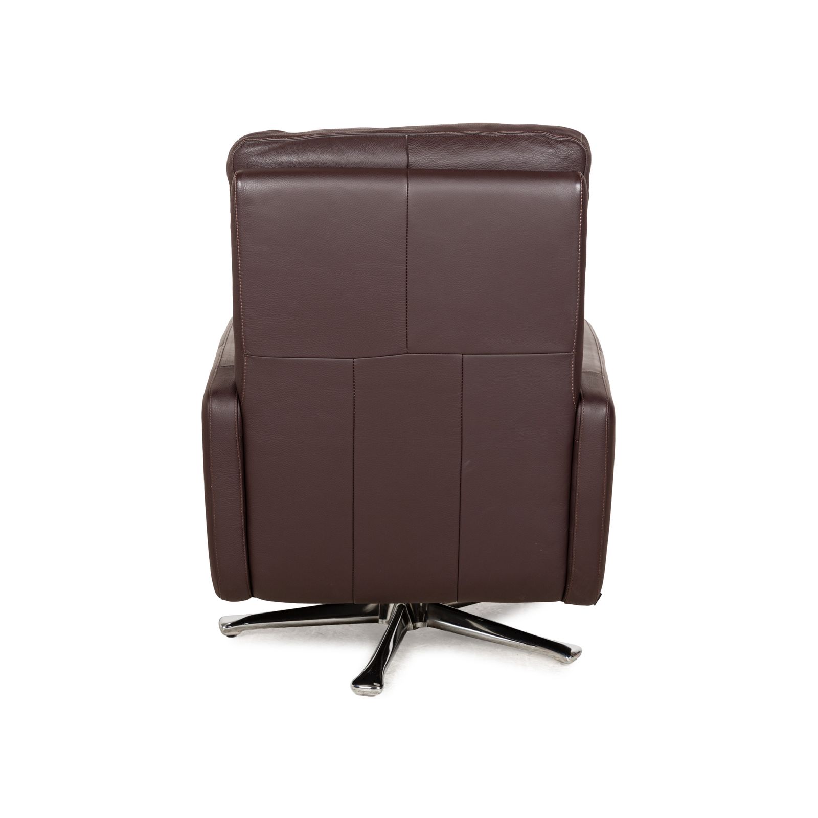 photo for sale Fauteuil pivotant Cor Conseta en cuir brun