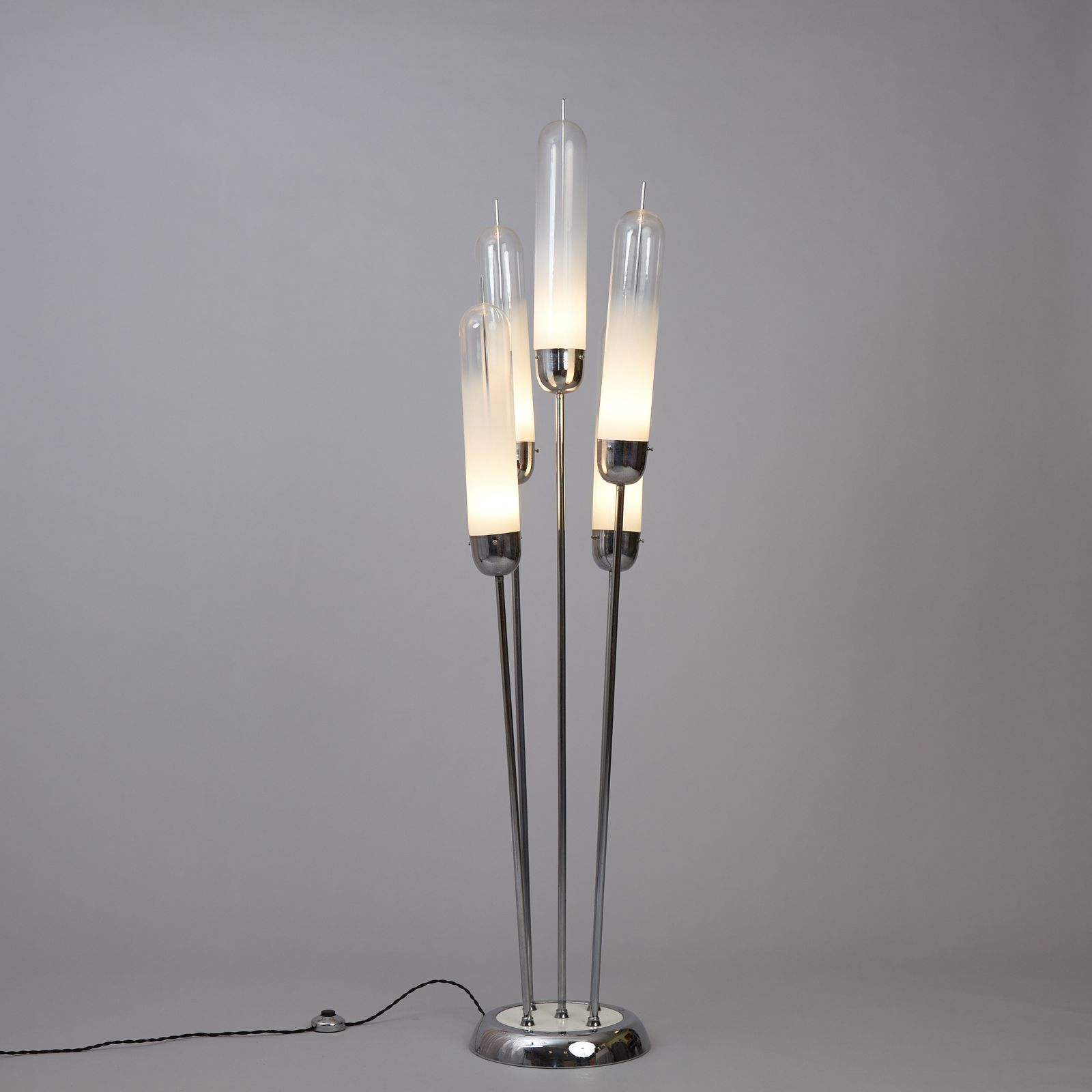 Lighting Carlo Nason Blown Murano Glass Floor Lamp For Mazzega, 1970s photo