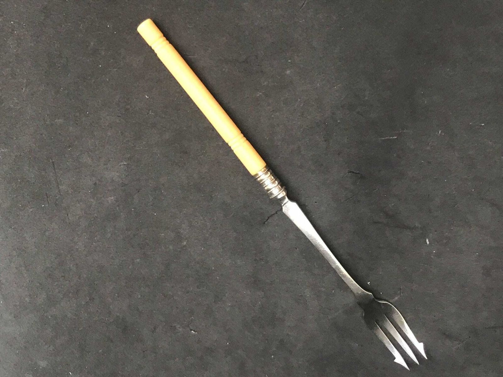 photo for sale Pickle Fork Antique English Silver Plated Handled Pickle Fork C.1880 Victorian Gift For Him Olives Fork Bar Accessory Meat Server