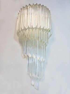 Gilt Brass & Crystal Chandelier By Paolo Venini For Camer, 1960s photo furniture