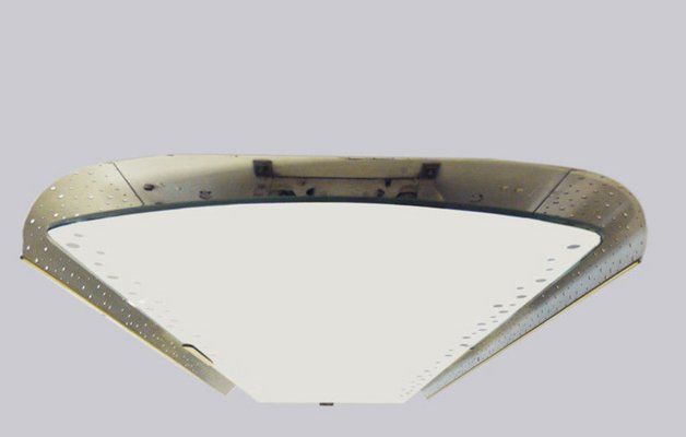 Mid Century Perforated Metal Backlit Mirror By Ernest Igl For Hillebrand Lighting, 1950s photo 2801.0