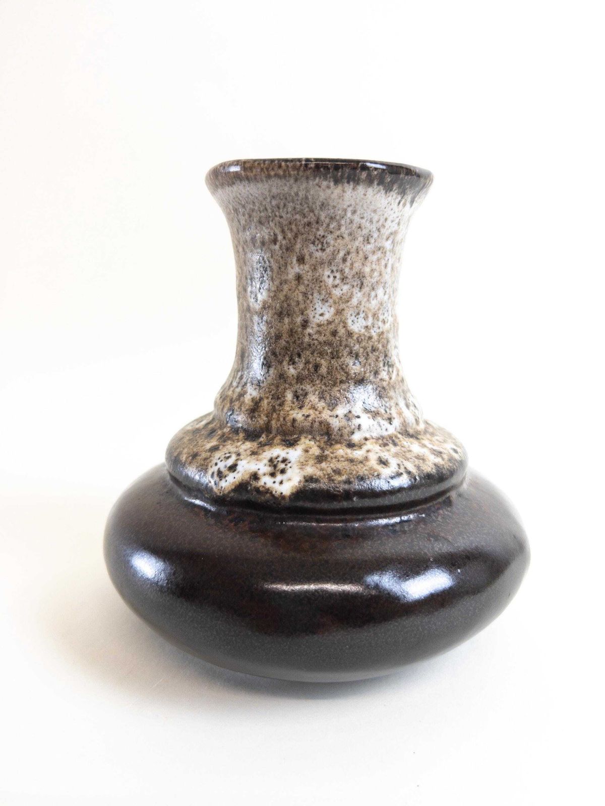 Earthtones Fat Lava Ceramic West German Pottery Vase By Ruscha 840 photo vinterior