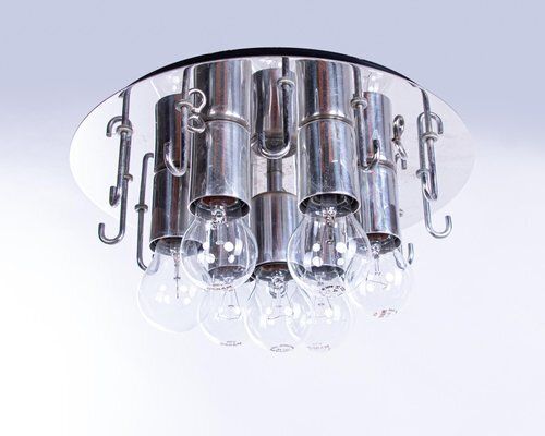 photo for sale Cascading 25 Amber Murano Chandelier With Interlocking Glass By J. T. Kalmar For Kalmar, 1960s