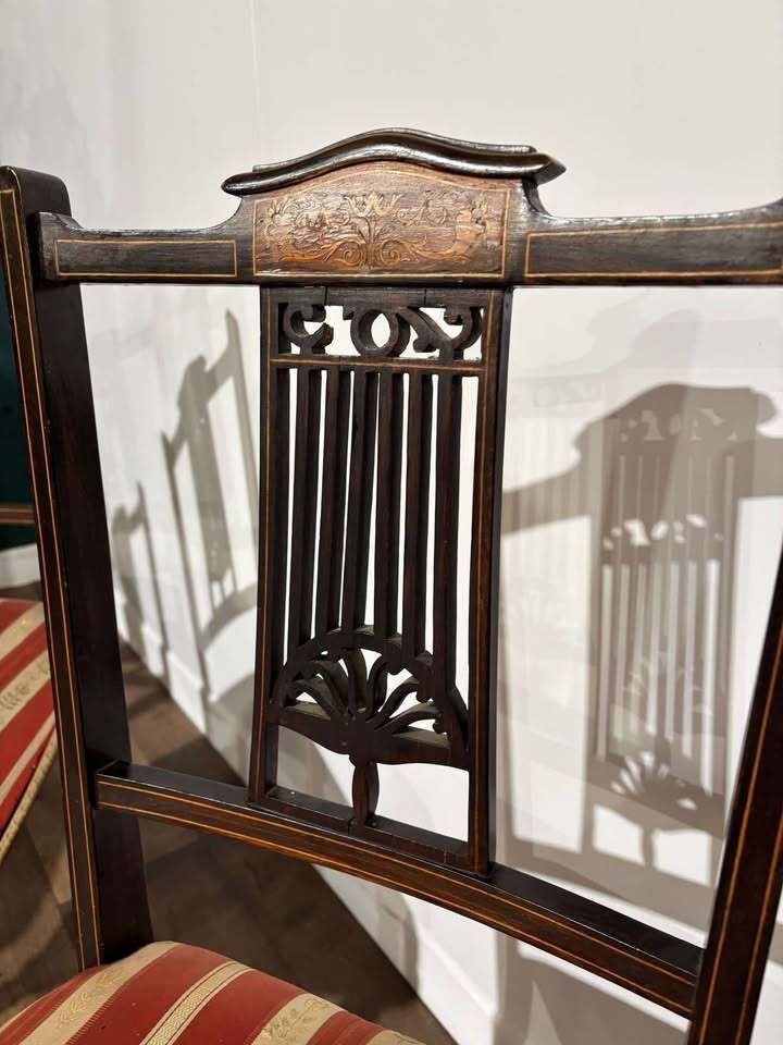 photo for sale Set Of Four Late Victorian Mahogany Dining Chairs