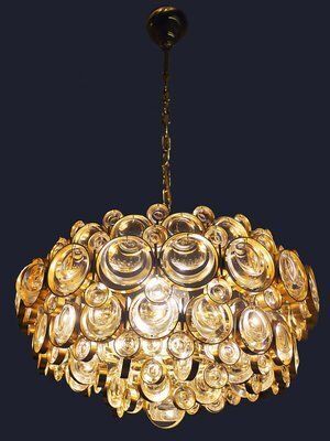 Bubbles Chandelier In Crystal And Gilt Brass By Gaetano Sciolari, 1960s photo furniture