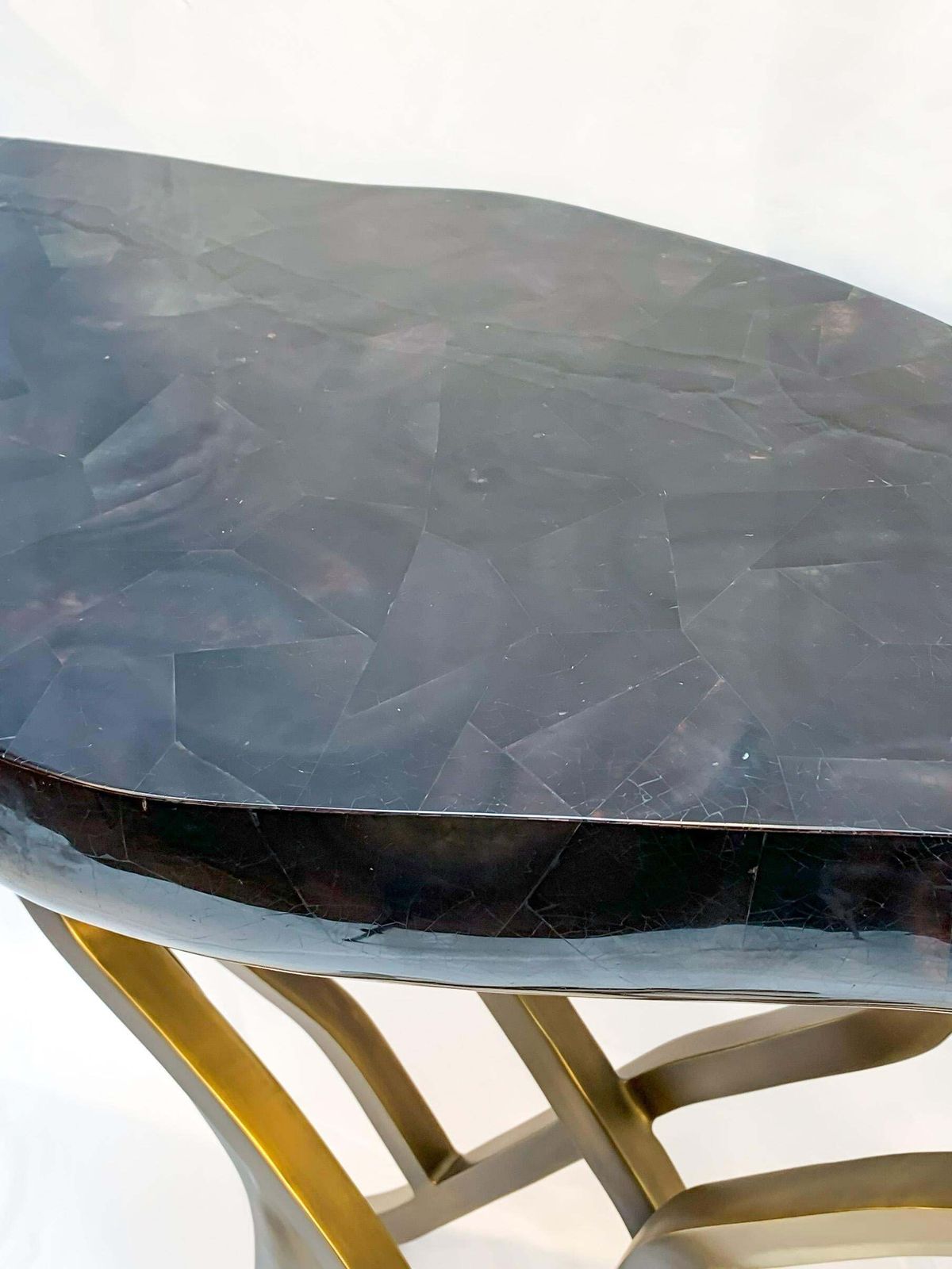 Tessellated Shell And Bronze Console, Acacia By R And Y Augousti, Contemporary France photo furniture