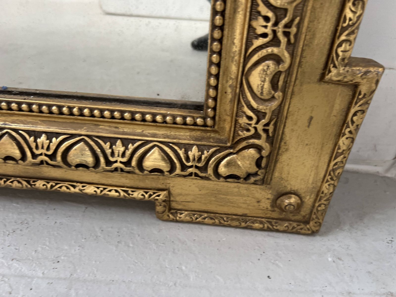 Home Decor Louis XVI Style Mirror In Wood And Gilded Stucco, 19th Century photo
