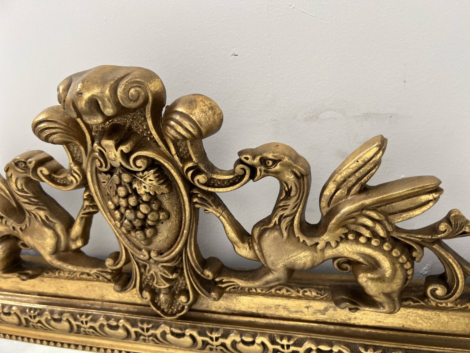 photo vinterior Louis XVI Style Mirror In Wood And Gilded Stucco, 19th Century