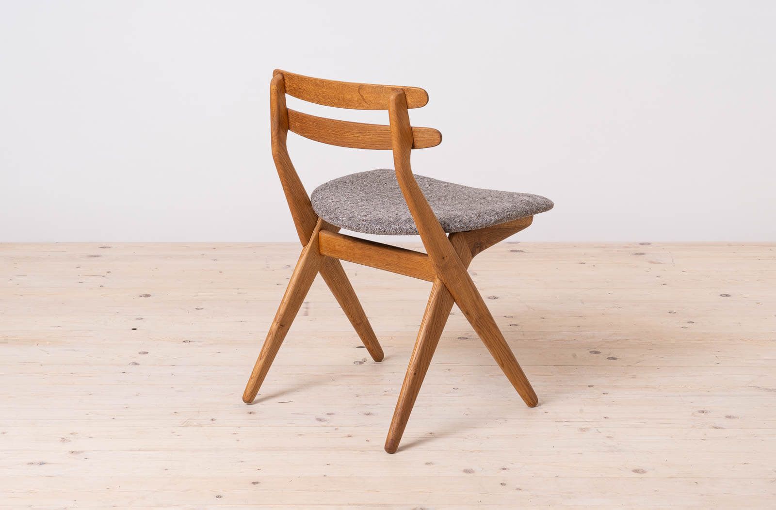 Set Of 4 Dining Chairs, Model Saks By Poul Volther, Timless Danish Design, Fully Restored photo vintage