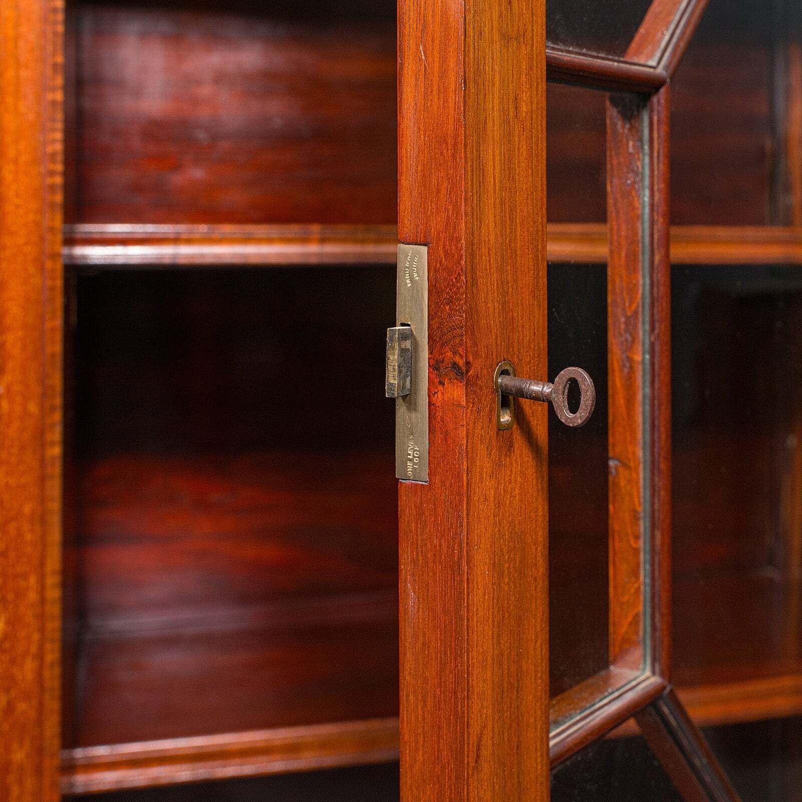 photo for sale Large Antique Breakfront Bookcase, English, Cabinet, Georgian Revival, Victorian