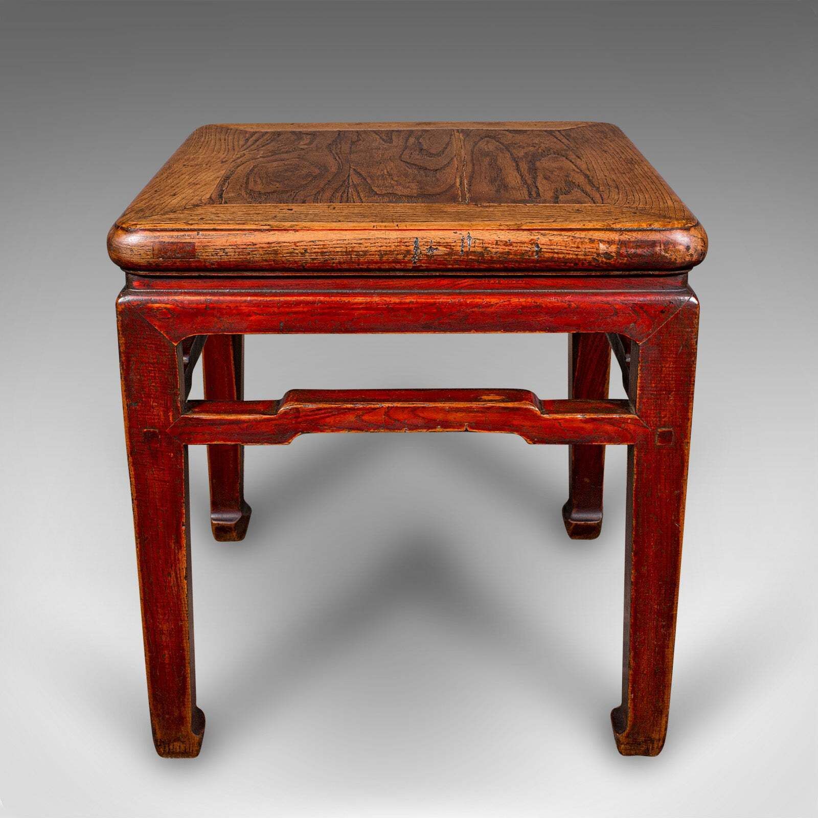 Antique Chabudai Table, Japanese, Elm, Tea, Kneeling, Meiji, Victorian, C.1900 photo Furniture
