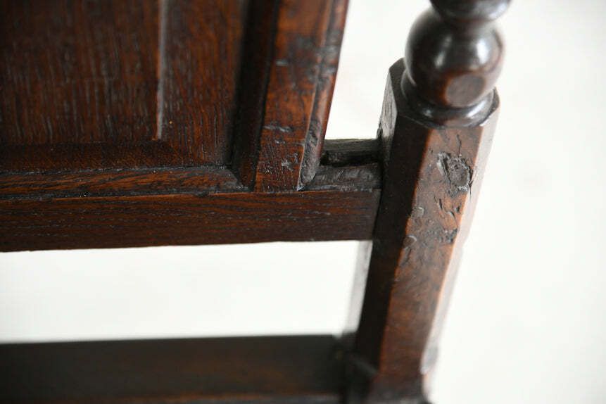 Antique English Oak Chair, 18th Century And Earlier photo Furniture