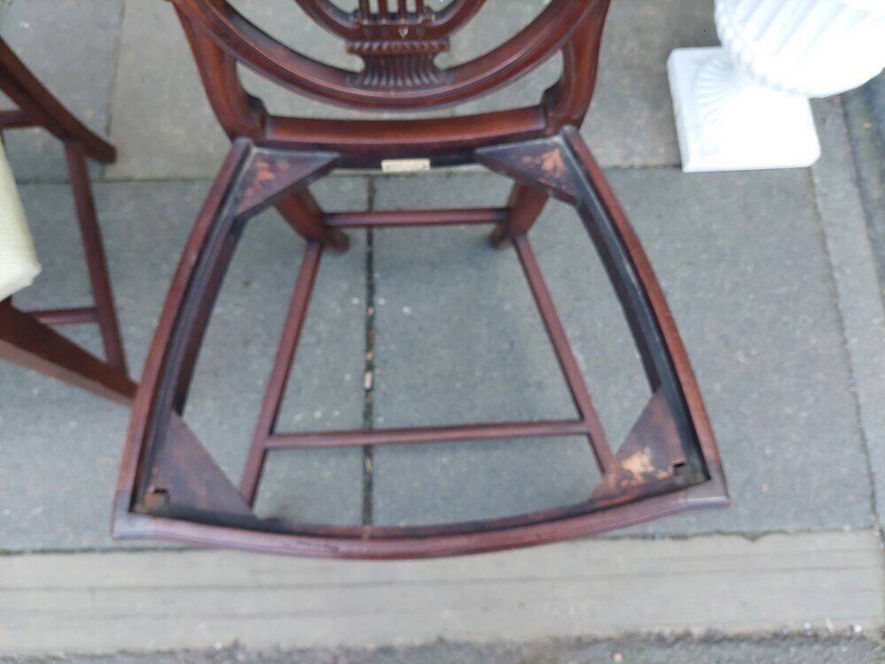 Set Of Six Late 19thc Mahogany Hepplewhite Chairs photo 850.0