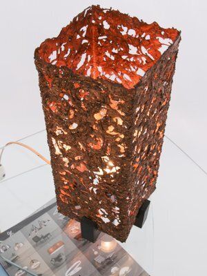 Brutalist Copper Table Lamp By Aimo Tukiainen Oy Moonlight Ltd, Finland, 1960s photo furniture