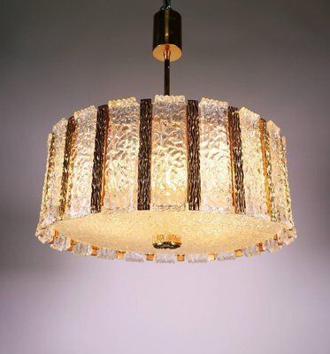 Bronze Drum Chandelier In Murano Glass From Kalmar photo furniture