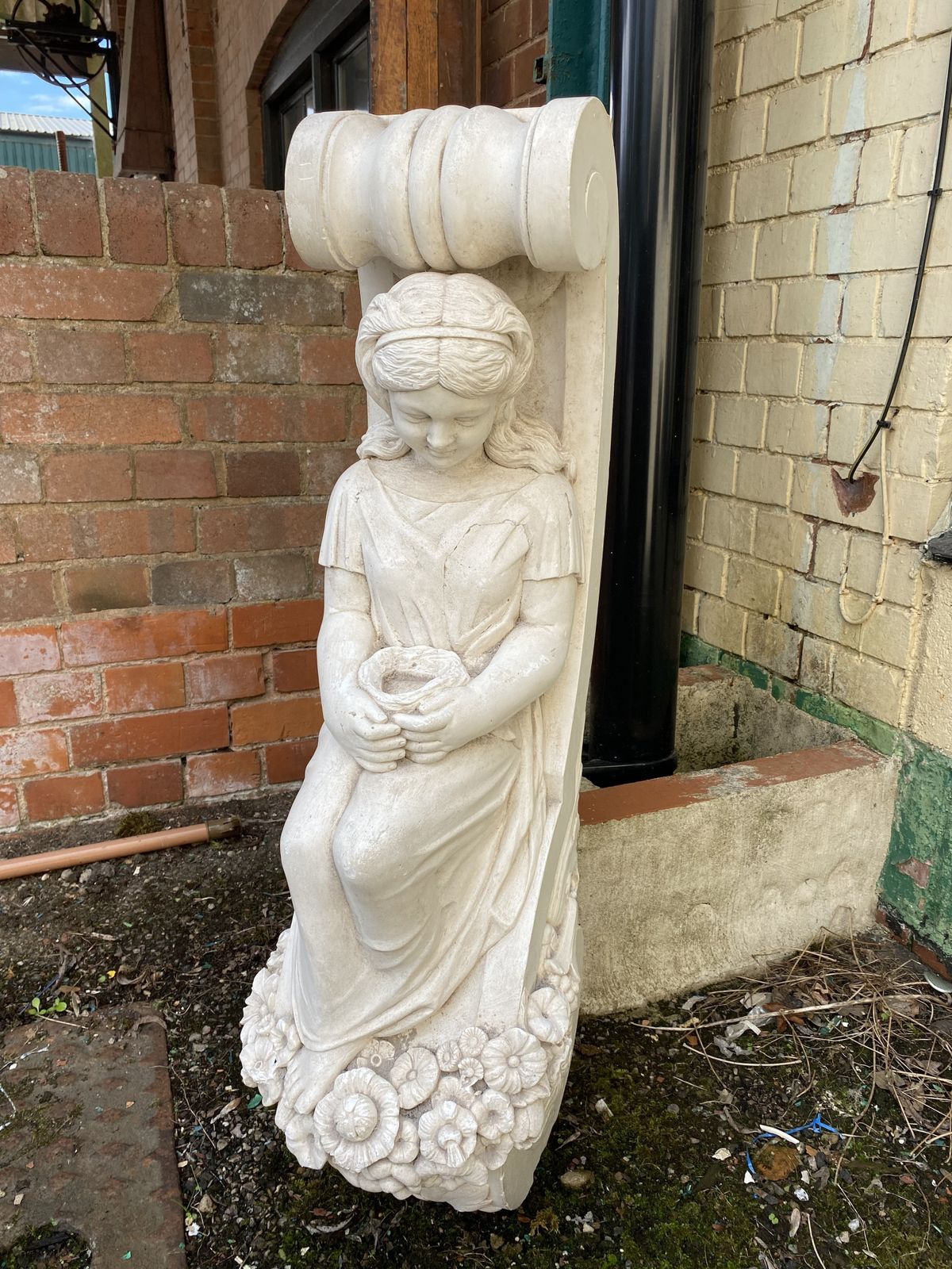 Plaster Fireplace Corbel, 1900s photo Home Decor