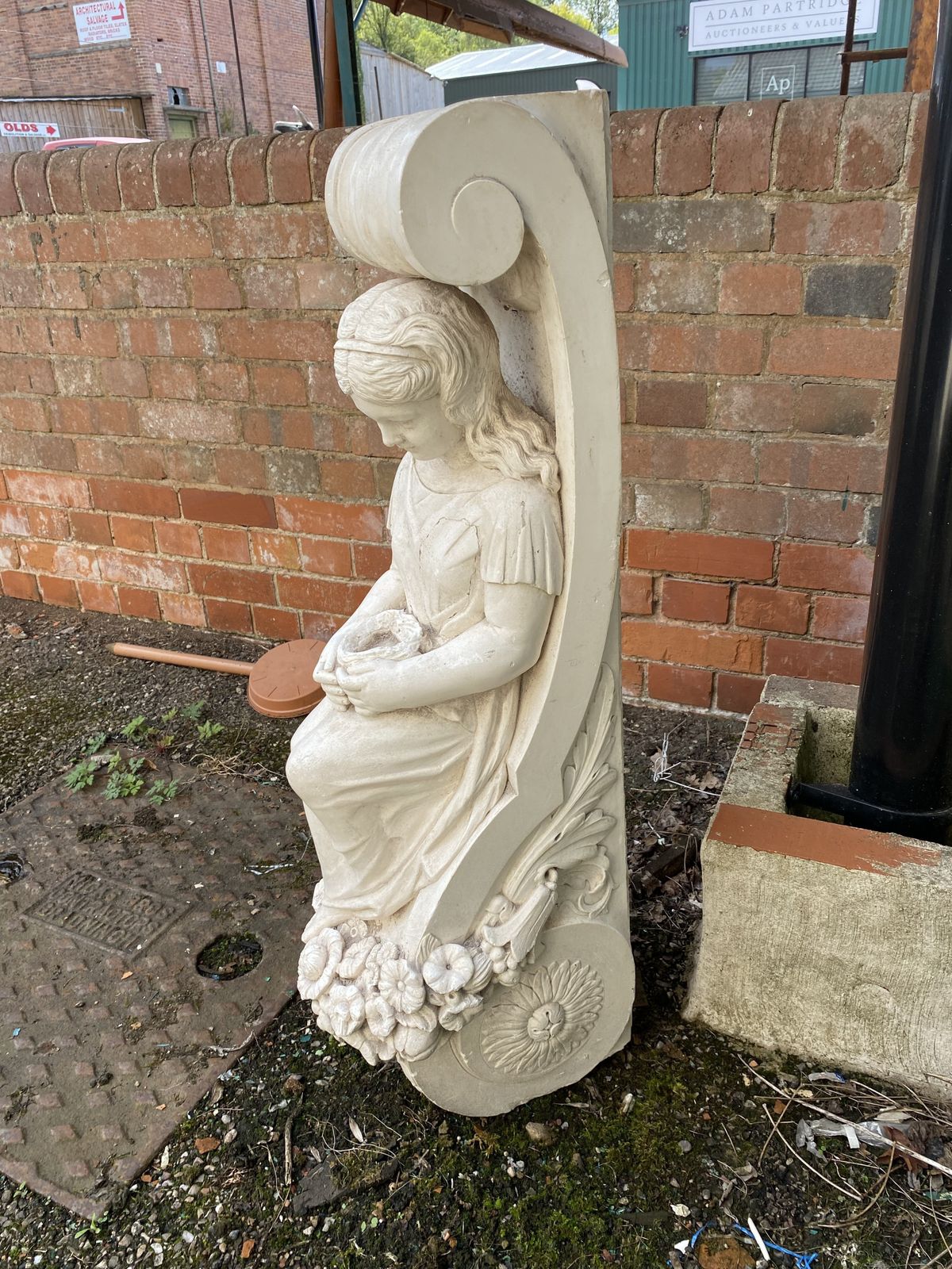 photo furniture Plaster Fireplace Corbel, 1900s