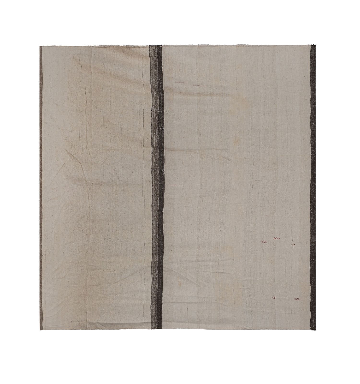White Vintage Modern Turkish Hemp Kilim Rug 11'6'' X 11'5'' photo furniture