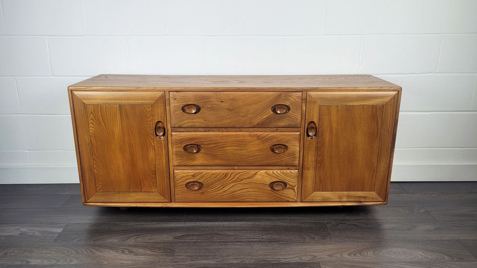Ercol Low Sideboard, 1970s photo vintage