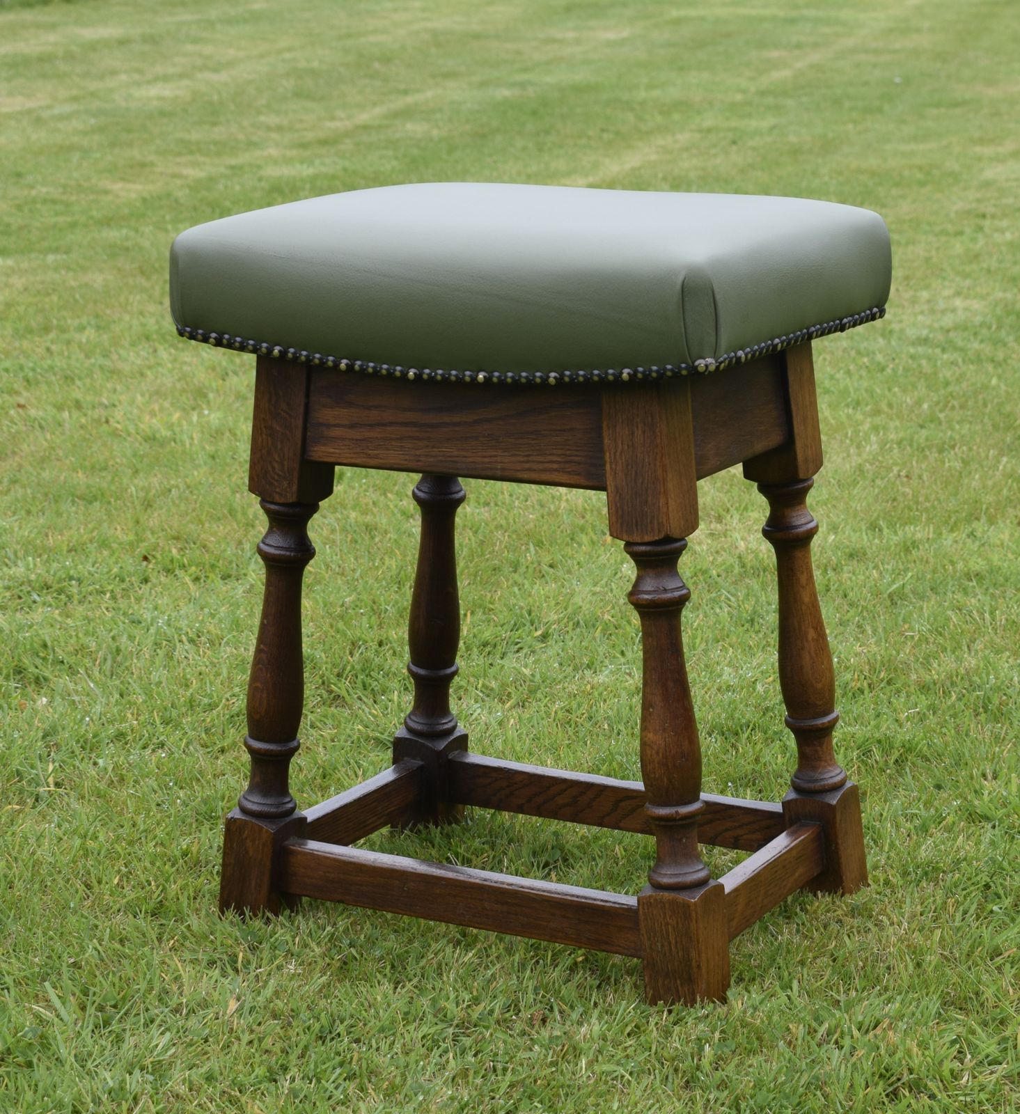 Early 20th Century Oak Joint Stool photo Furniture