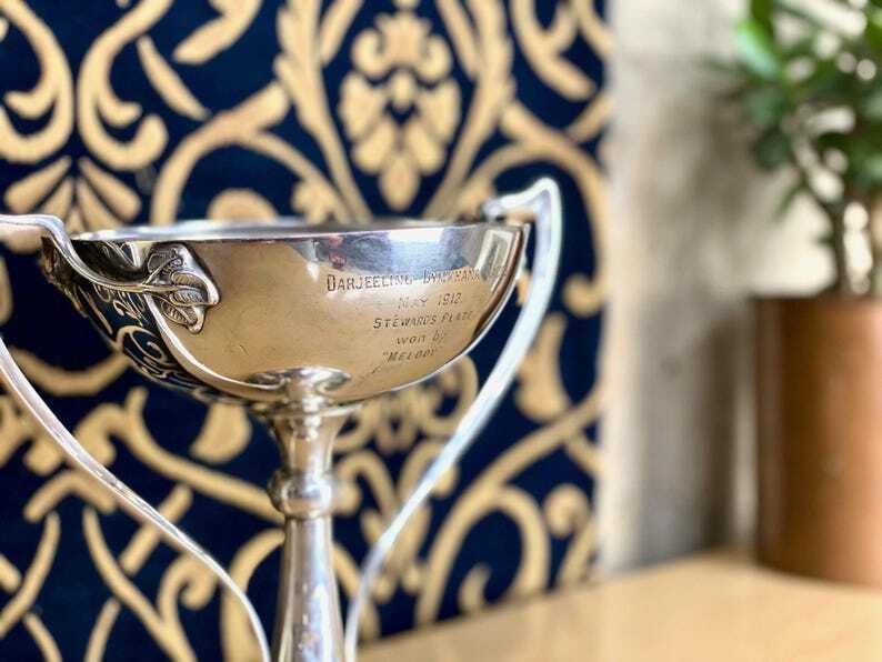 Antique Silver Art Nouveau India Horse Racing Trophy Darjeeling Gymkhana Races May 1912   Jay, Richard Attenborough Co Ltd, Chester photo furniture